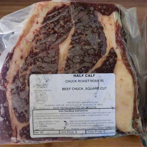 Grain Finished Chuck Roast - Half Calf