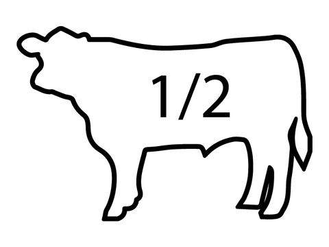 Texas Sized Whole, Half or Quarter Calf Deposit - Half Calf